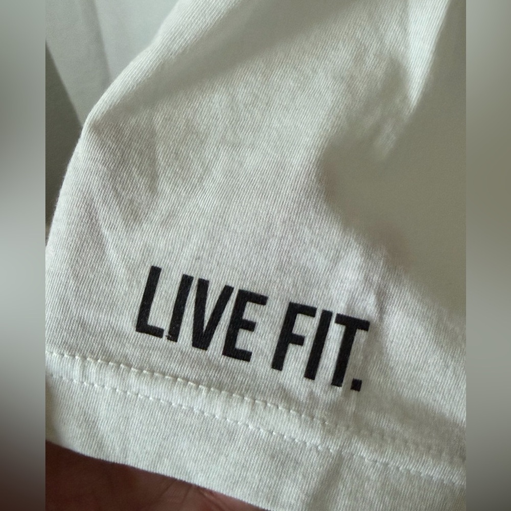 Men's White LVFT. Graphic Short Sleeve Tee - Picture 2 of 4